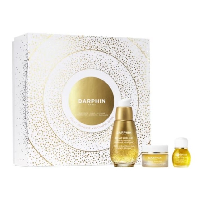 Darphin SET Youthful Bliss Eclat Sublime Dual Rejuvenating Micro-Serum 30ml & GIFT Aromatic Cleansing Balm 5ml & 8-Flower Golden Nectar Oil 4ml