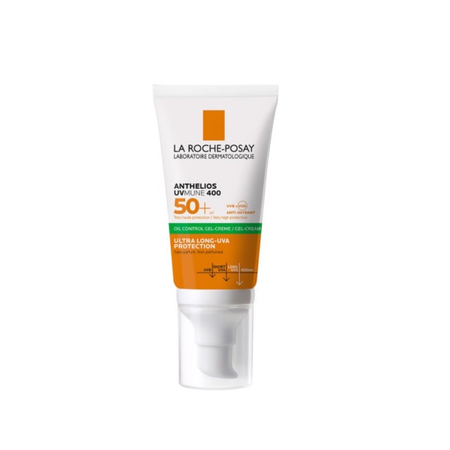 La Roche Posay Anthelios UVMUNE 400 Oil Control Gel Cream SPF50+ 50ml (Αντηλιακή Κρέμα Προσώπου για 