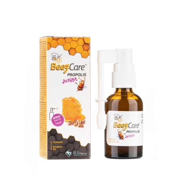 Ils Pharma Beezcare Propolis Junior Spray 30ml (Παιδικό Συμπλήρωμα Διατροφής με Πρόπολη σε Σπρέι για το Λαιμό)