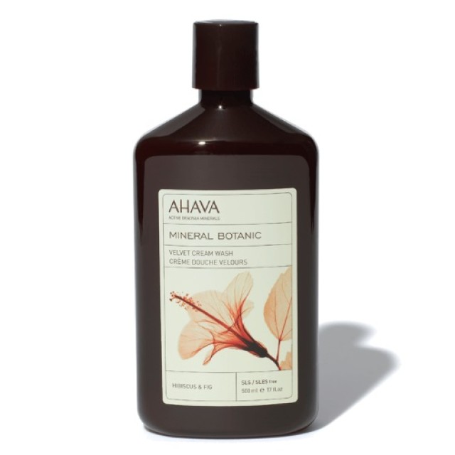 Ahava Mineral Botanic Cream Wash Hibiscus & Fig 500ml (Κρεμώδες Αφρόλουτρο με Άρωμα Ιβίσκου &