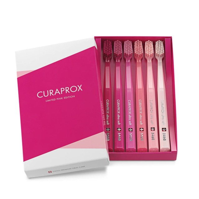 Curaprox CS 5460 Toothbrush Pink Limited Edition Pack of Six