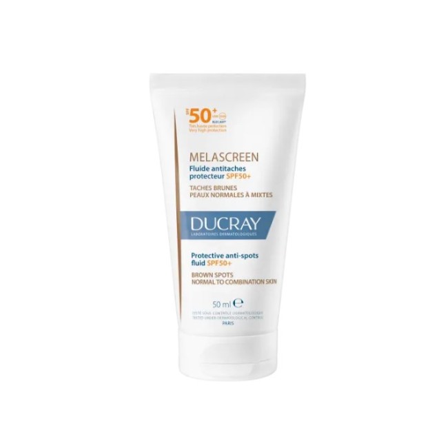 Ducray Melascreen Protective Anti-spots Fluid SPF50+ 50ml (Λεπτόρρευστη Αντηλιακή Κρέμα Προσώπου Κατά των Κηλίδων για Κανονική/Μικτή Επιδερμίδα)