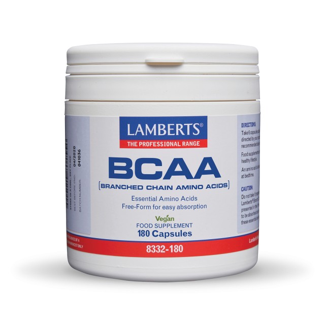 Lamberts BCAA 180caps (Αμινοξέα Διακλαδισμένης Αλύσου σε Ελεύθερη Μορφή)