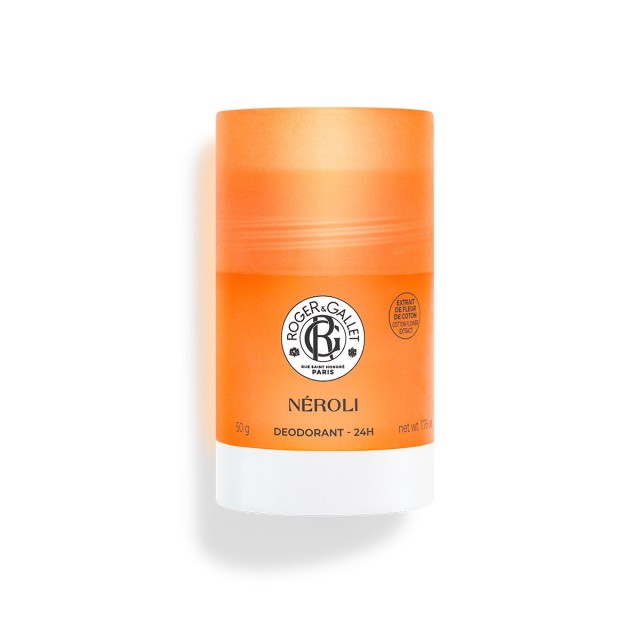 Roger & Gallet Neroli Solid Deodorant 50gr (Αποσμητικό Στικ με Νέρολι - Άνθη Πορτοκαλιάς - Άνθος Αθανασίας)