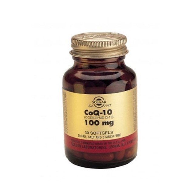 Solgar Coenzyme Q10 100mg 30softgels (Συνένζυμο Q10)