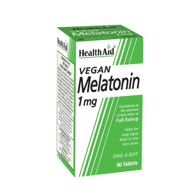 Health Aid Melatonin 1mg 90tabs (Συμπλήρωμα Διατροφής με Μελατονίνη για την Αντιμετώπιση της Αϋπνίας)
