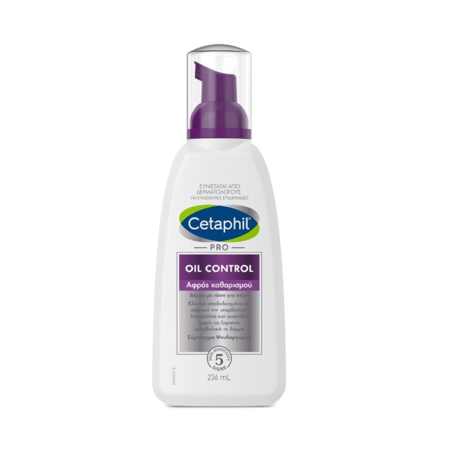 Cetaphil Pro Oil Control Foam Wash 236ml (Αφρός Καθαρισμού για Λιπαρή/με Τάση Ακμής Επιδερμίδα)