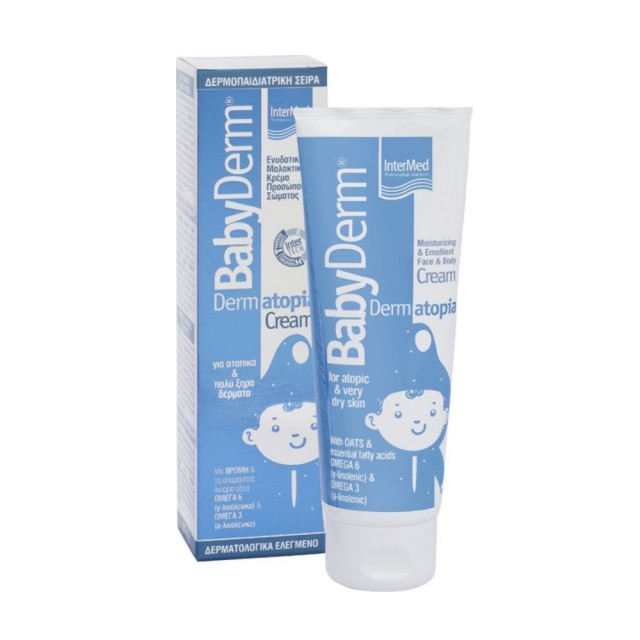 Intermed Babyderm Dermatopia Cream 75ml (Ενυδατική & Μαλακτική Κρέμα Προσώπου & Σώματος)