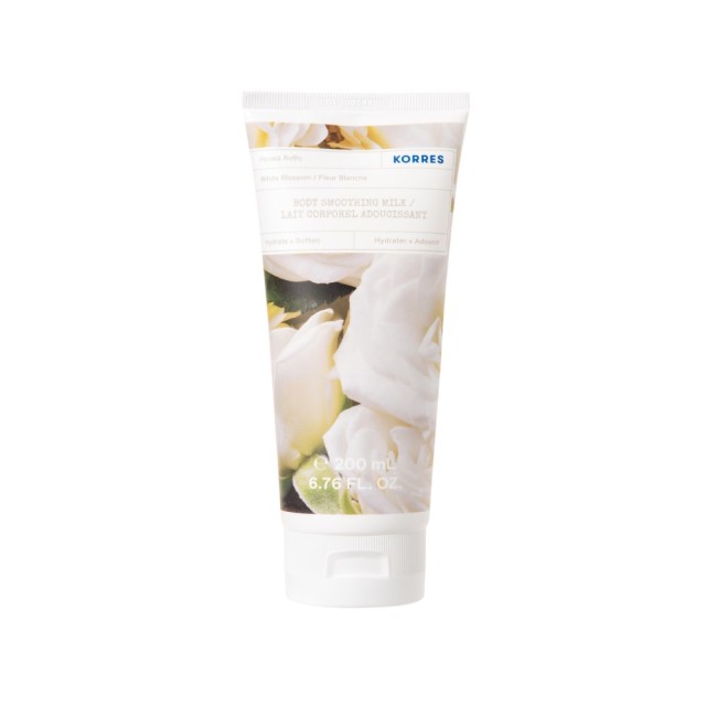 Korres White Blossom Body Smoothing Milk 200ml (Ενυδατικό Γαλάκτωμα Σώματος με Λευκά Άνθη)