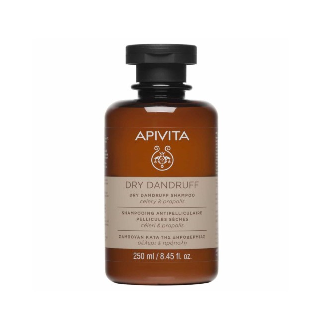 Apivita Holistic Care Dry Dandruff Shampoo 250ml (Σαμπουάν Κατά της Ξηροδερμίας με Σέλερι & Πρόπολη)