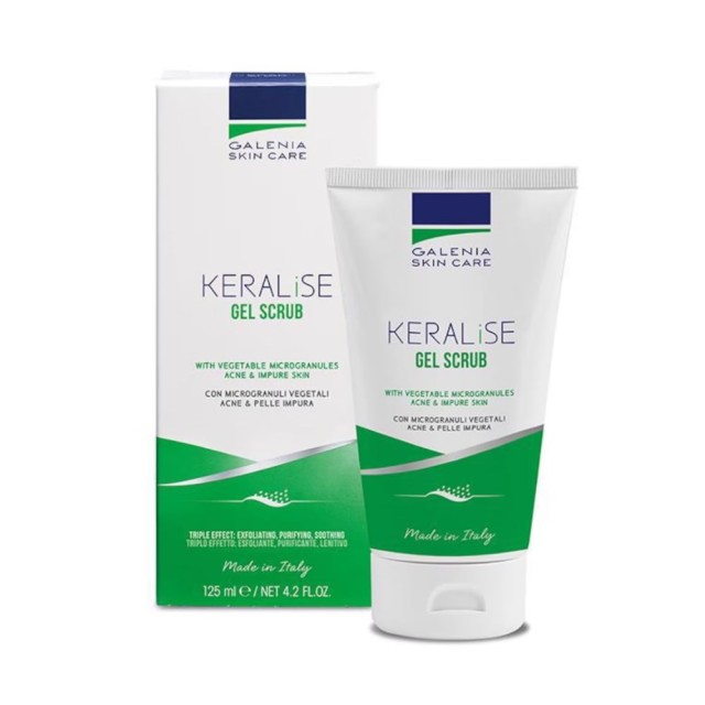 Galenia Skin Care Keralise Gel Scrub 125ml (Scrub Καθαρισμού για Λιπαρό Δέρμα με Τάση Ακμής)