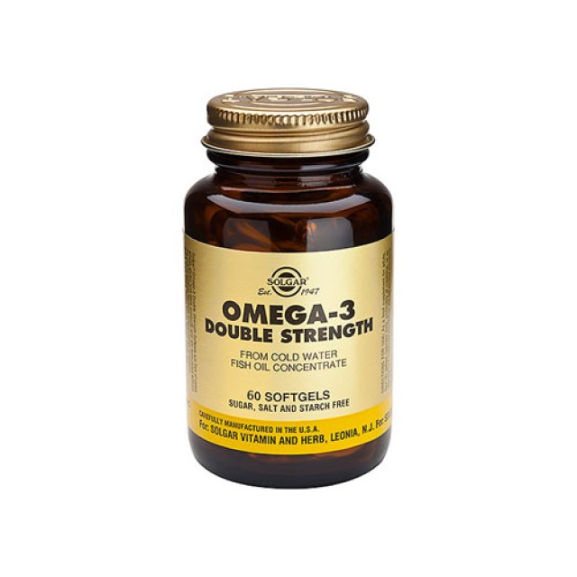 Solgar Omega 3 Double Strength 60softgels (Ω3 λιπαρά οξέα)