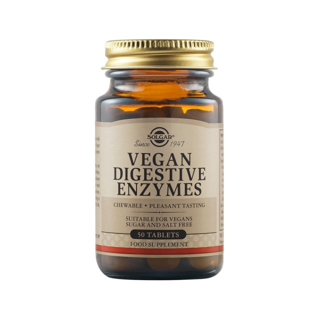 Solgar Vegan Digestive Enzymes 50tabs (Πεπτικά Ένζυμα)