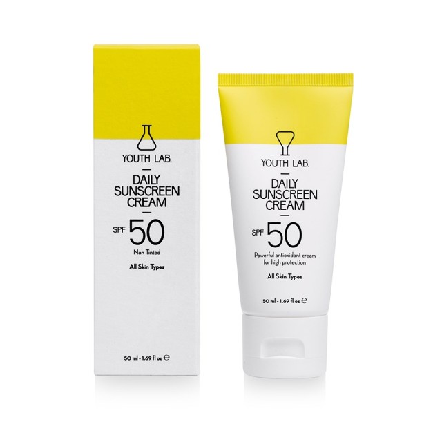 YOUTH LAB Daily Sunscreen Cream SPF50 50ml (Αντηλιακή Κρέμα Προσώπου για Όλους τους Τύπους Δέρματος)