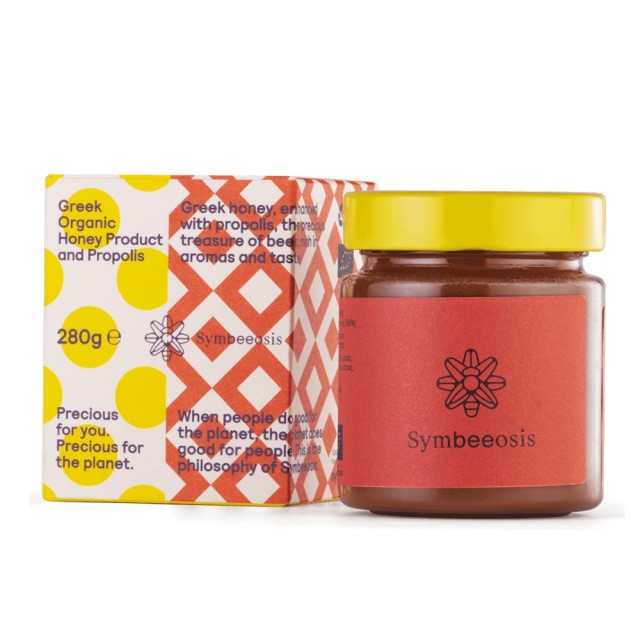 Symbeeosis Greek Organic Honey Product & Propolis 280g (Ελληνικό Βιολογικό Μέλι με Ξηρό Εκχύλισμα Πρόπολης για Ενίσχυση του Ανοσοποιητικού)