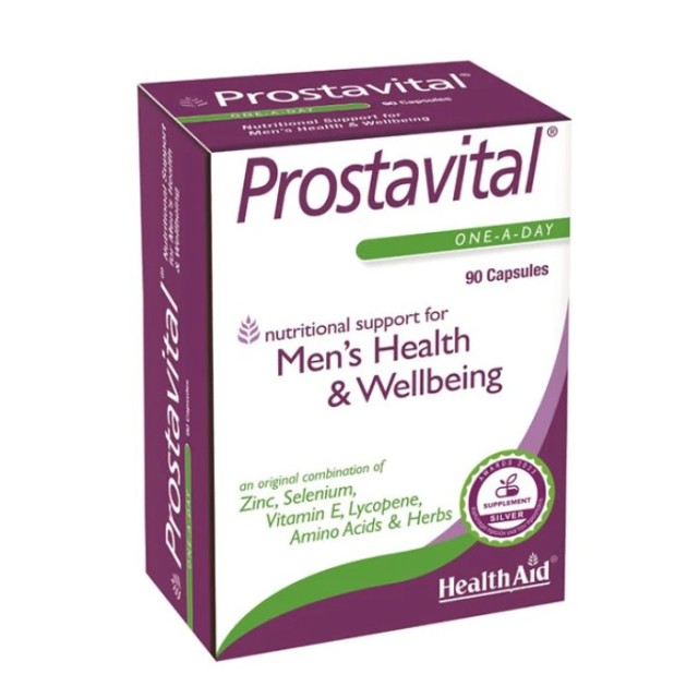 Health Aid Prostavital 90caps (Συμπλήρωμα Διατροφής για την Καλή Λειτουργία του Προστάτη)
