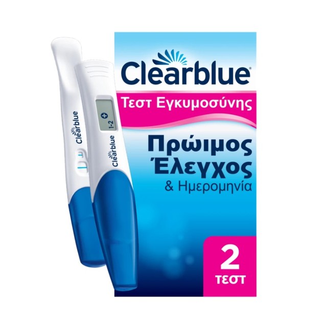 Clearblue Pregnancy Test Combo Pack 2τεμ (Τεστ Εγκυμοσύνης Πρώιμος Έλεγχος & Ημερομηνία)