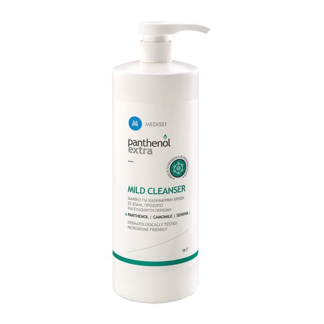 Panthenol Extra Mild Cleanser 1lt (Απαλό Καθαριστικό για Σώμα, Πρόσωπο & Ευαίσθητη Περιοχή) 