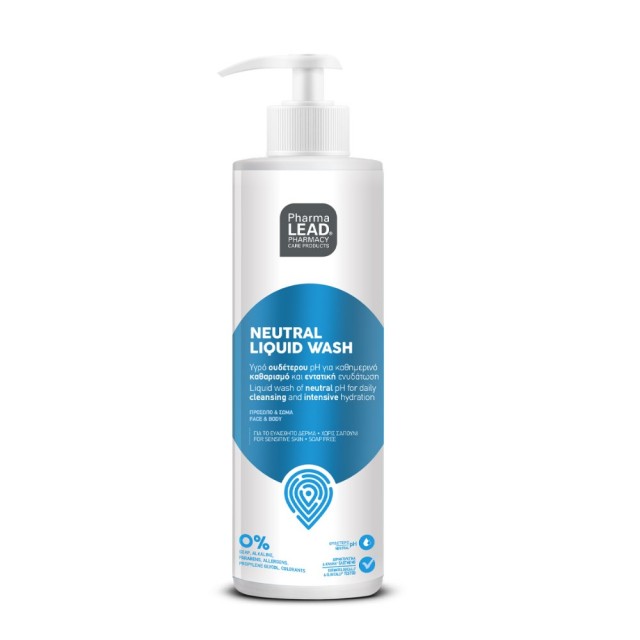 Pharmalead Neutral Liquid Wash 500ml (Υγρό Καθαρισμού Ουδέτερου pH για Πρόσωπο & Σώμα)