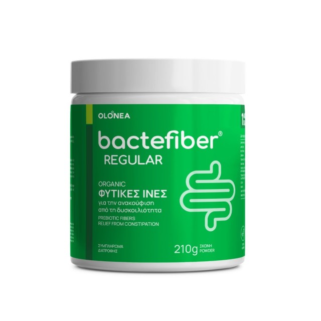 OLONEA Bactefiber Regular 210gr (Συμπλήρωμα Διατροφής με Φυτικές Ίνες για Ανακούφιση από τη Δυσκοιλιότητα)