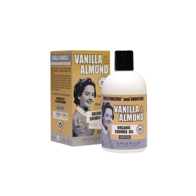 Apiarium Vanilla & Almond Shower Gel 300ml (Βιολογικό Αφρόλουτρο Βανίλια & Αμύγδαλο)