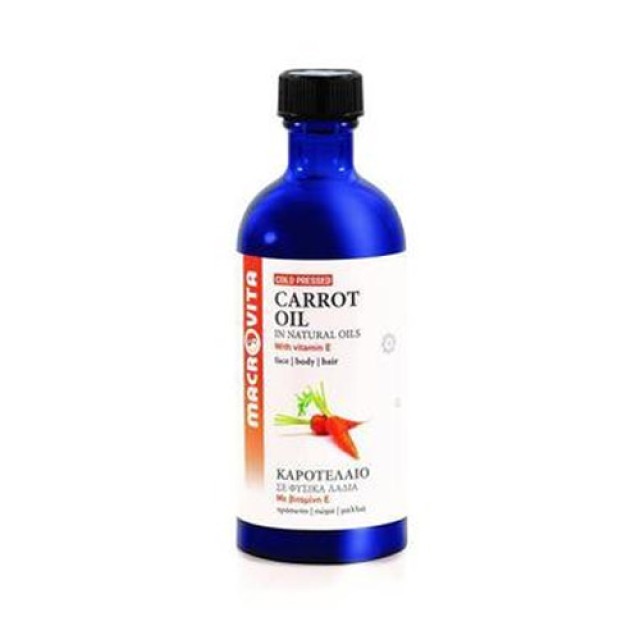 Macrovita Καροτέλαιο-Carrot Oil 100ml (Έλαιο Καρότου) 