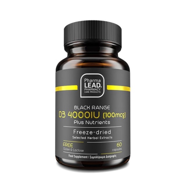 Pharmalead Black Range D3 4000iu Plus Nutrients 60caps (Συμπλήρωμα Διατροφής με Βιταμίνη D3)