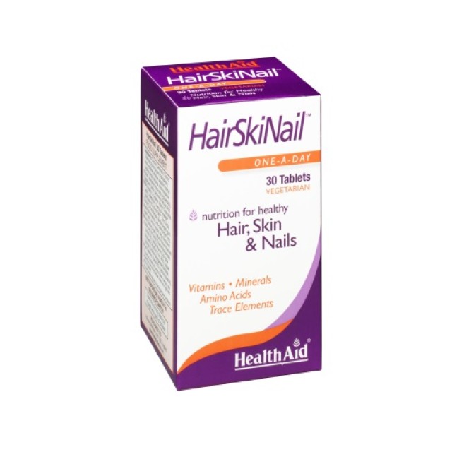 Health Aid Hair Skin Nail 30tabs (Συμπλήρωμα Διατροφής για Υγιή Μαλλιά, Νύχια & Δέρμα)