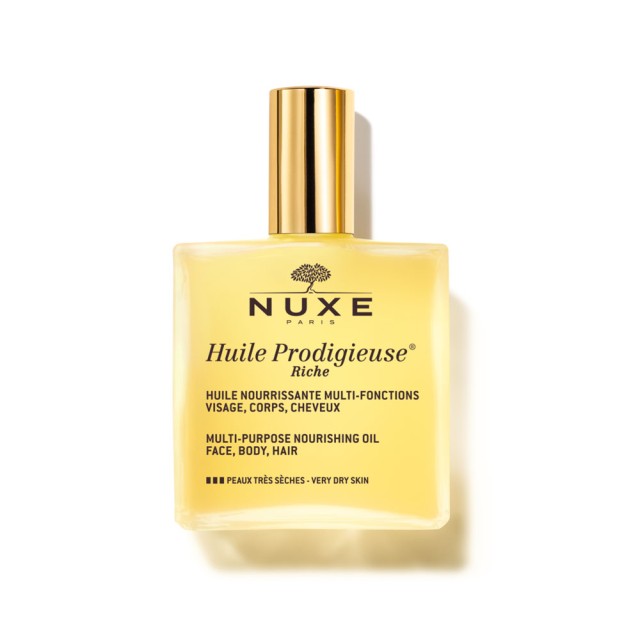 Nuxe Huile Prodigieuse Rich 100ml (Ξηρό Λάδι για Πρόσωπο - Σώμα - Μαλλιά)