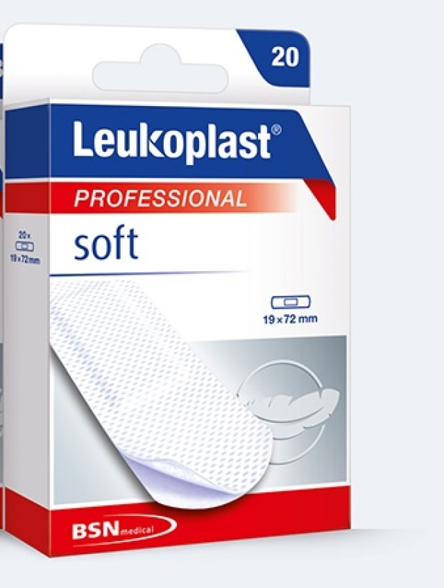 Leukoplast Soft 19x72mm 20τεμάχια Ένα Μέγεθος (Μαλακά Επιθέματα για Μικροτραυματισμού) 