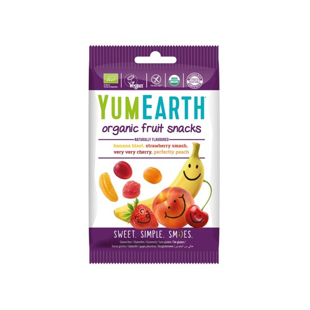 Yumearth Organic Fruit Snacks 50gr (Βιολογικά Σνακ Φρούτων)