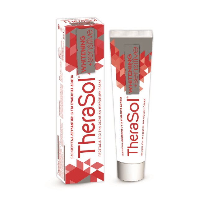 Therasol Whitening & Sensitive 75ml (Λευκαντική Οδοντόκρεμα για Ευαίσθητα Δόντια)