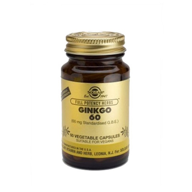 Solgar Ginkgo Biloba 60 60caps (Φυτικό Εκχύλισμα)