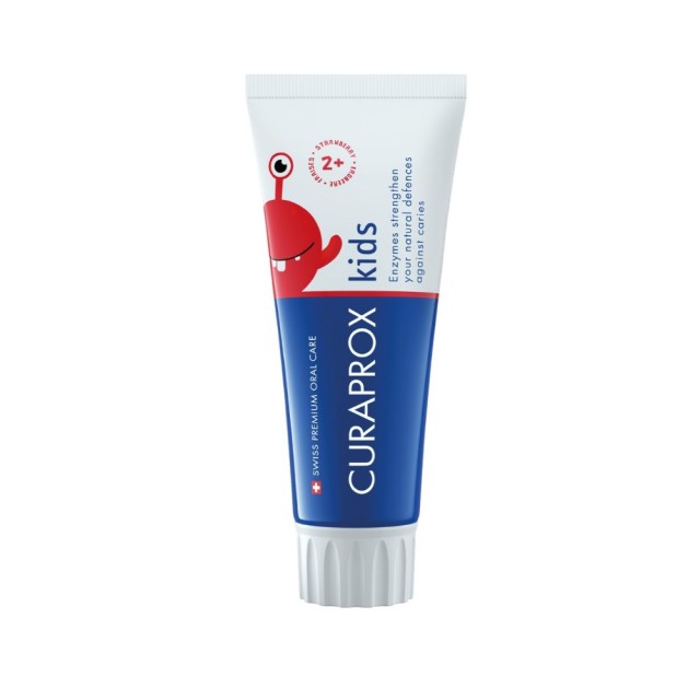 Curaprox Kids Toothpaste 950ppm 60ml (Παιδική Οδοντόκρεμα με Γεύση Φράουλα 2 Ετών+)