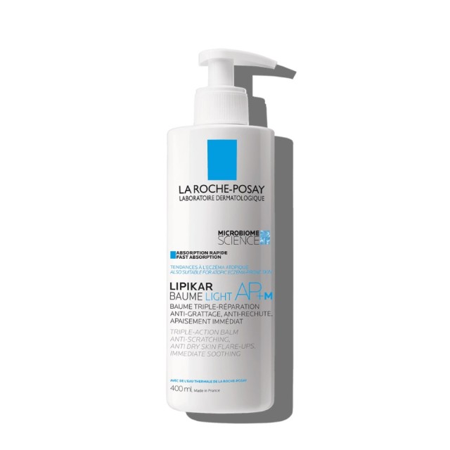 La Roche Posay Lipikar Baume Light AP+M 400ml (Μαλακτικό Βάλσαμο με Ελαφριά Υφή Ενάντια στον Κνησμό)