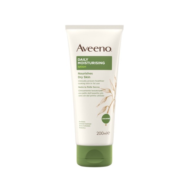 Aveeno Daily Moisturising Lotion 200ml (Ενυδατικό Γαλάκτωμα Σώματος Καθημερινής Περιποίησης)