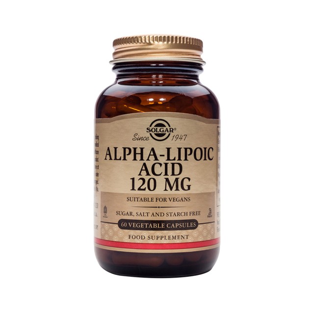 Solgar Alpha Lipoic Acid 120mg 60caps  (Αντιοξειδωτικά)