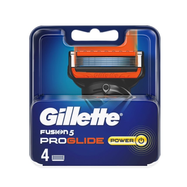 Gillette Proglide Power Ανταλλακτικά Ξυραφάκια 4τεμ (Ανταλλακτικές Κεφαλές για Ξυριστική Μηχανή με 5 Λεπίδες & Έξτρα Προστασία)