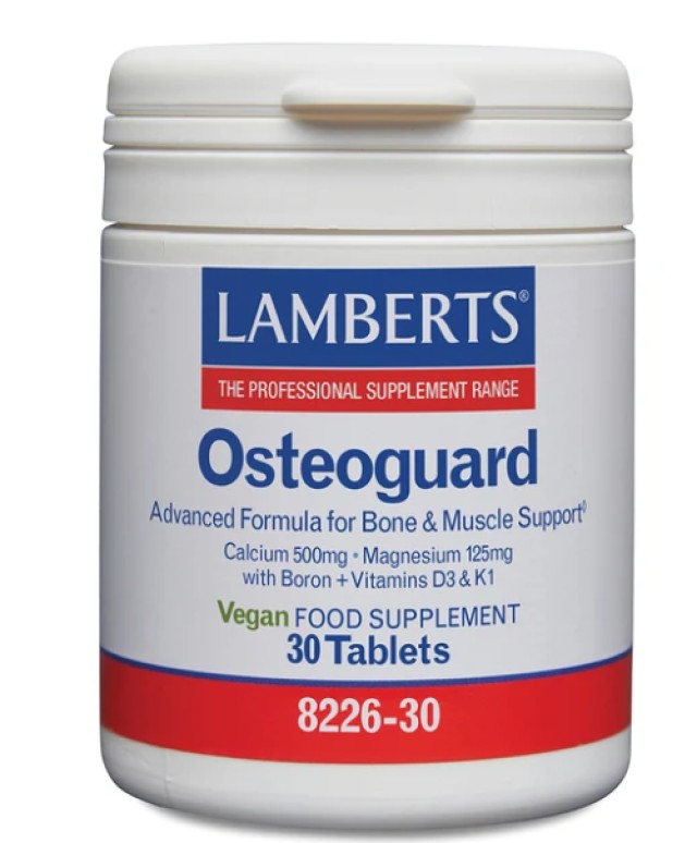 Lamberts Osteoguard 30tab (Ολοκληρωμένη Φόρμουλα για την υγεία των οστών)