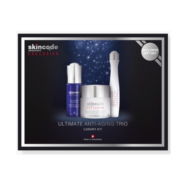 Skincode Ultimate Antiaging Trio SET Cellular Power Concentrate 30ml & Cellular Antiaging Cream 50ml & Cellular Eye Lift Power Pen 15ml (ΣΕΤ για Αντιγήρανση)