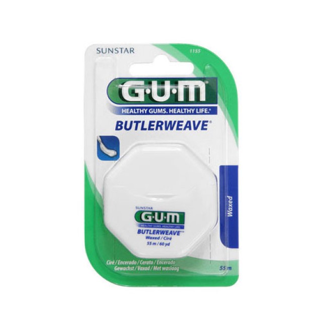 Gum Dental Floss Waxed 54m (1155)