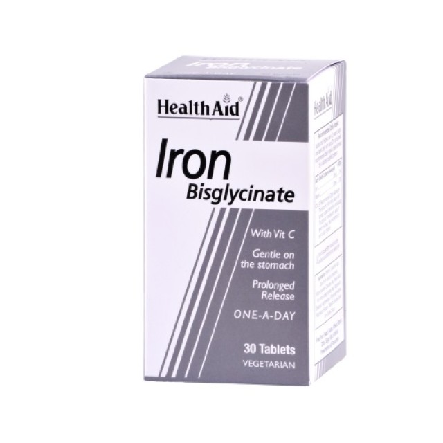 Health Aid Iron Bisglycinate 30tab (Τόνωση - Ενέργεια)