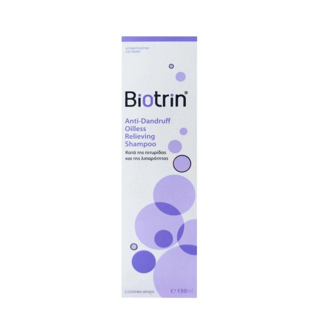 Biotrin Anti-Dandruff Oilless Relieving Shampoo 150ml (Σαμπουάν κατά της Πιτυρίδας & της Λιπαρότητας)