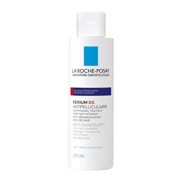 La Roche Posay Shampoo Kerium DS Kerium Anti-Dandruff Intensive 125ml (Σαμπουάν Κατά της Ανθεκτικής 