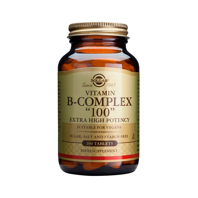 Solgar B-100 Complex 50 Vegetarian Caps (Βασικές Βιταμίνες Β)