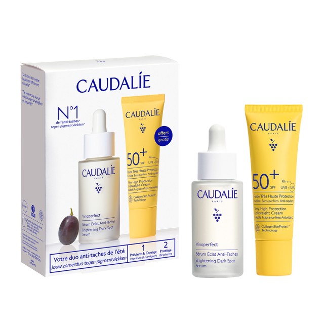 audalie SET Vinoperfect Brightening Dark Spot Serum 30ml & GIFT Vinosun Protect High Protection Cream SPF50+ 20ml