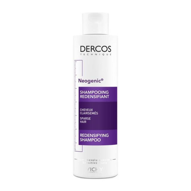 Vichy Dercos Neogenic Redensifying Shampoo 200ml (Σαμπουάν για Αύξηση Πυκνότητας του Τριχωτού) 