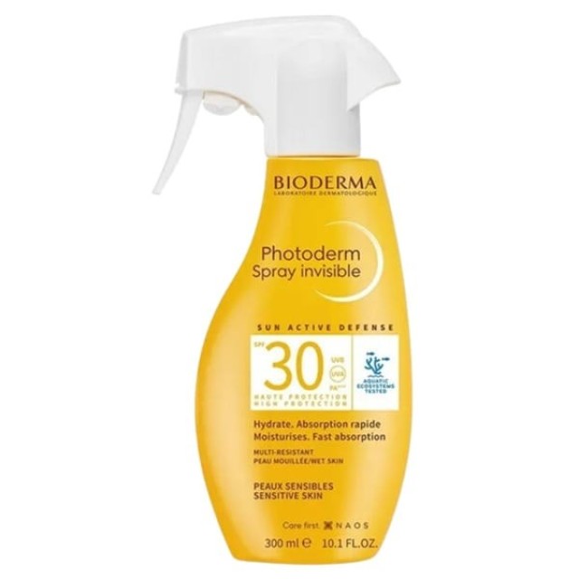 Bioderma Photoderm Spray SPF30 300ml (Αντηλιακό Σπρέι Προσώπου & Σώματος με Λεπτόρρευστη Ενυδατική Υφή)