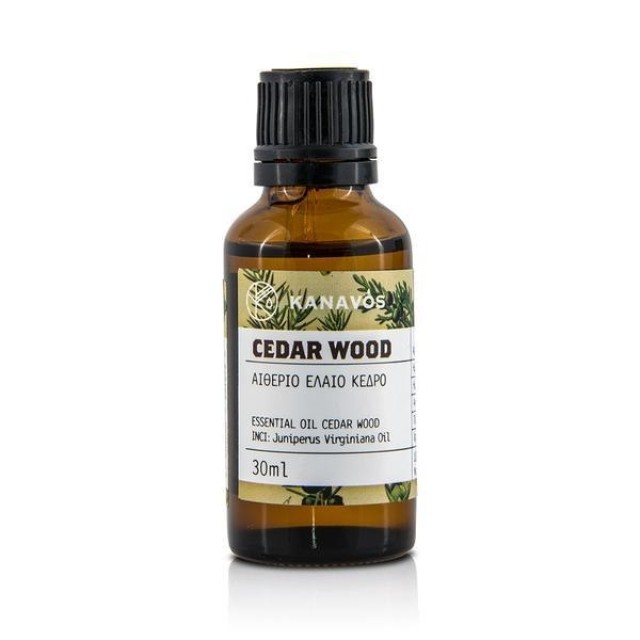 Kanavos Essential Oil Cedarwood 30ml (Αιθέριο Έλαιο Κέδρου) 