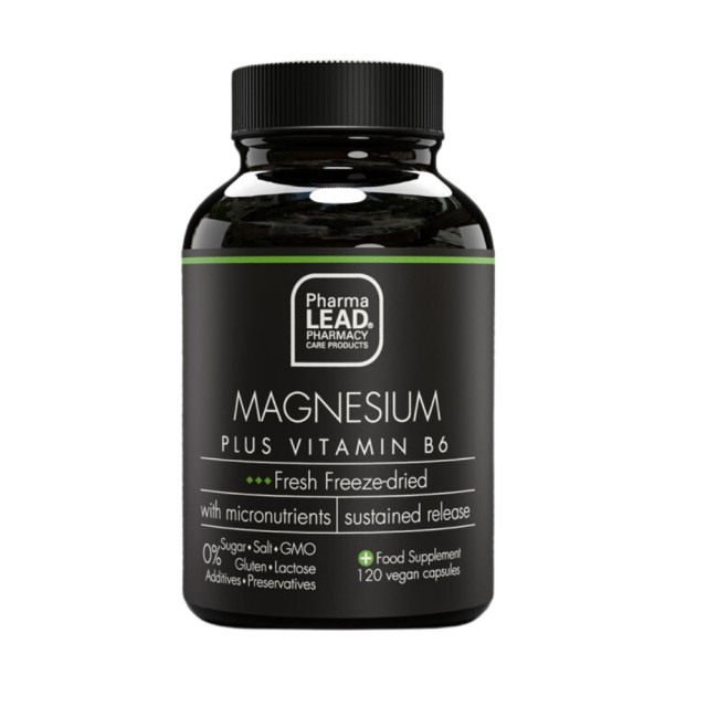 Pharmalead Black Range Magnesium Plus Vitamin B6 120caps (Συμπλήρωμα Διατροφής για Ομαλή Λειτουργία των Μυών & του Νευρικού Συστήματος)